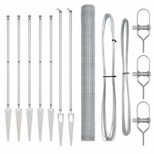 vidaXL Hexagonal Fence with Post 10 x 1,5 m Galvanizuotas plienas