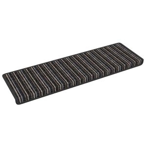 vidaXL Savaime prilipantys laiptų kilimėliai 15 vnt. 65 x 21 x 4 cm