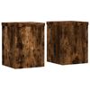 vidaXL Stovai augalams, 2vnt., dūminiai, 15x15x20cm, apdirbta mediena