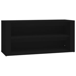 vidaXL Lentyna batams, juodos spalvos, 100x35x45cm, apdirbta mediena