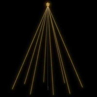 vidaXL Kalėdų eglutės girlianda-krioklys, 1300 LED lempučių, 8m