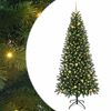 vidaXL Dirbtinė Kalėdų eglutė su 300 LED Žalia 240 cm PE ir PVC