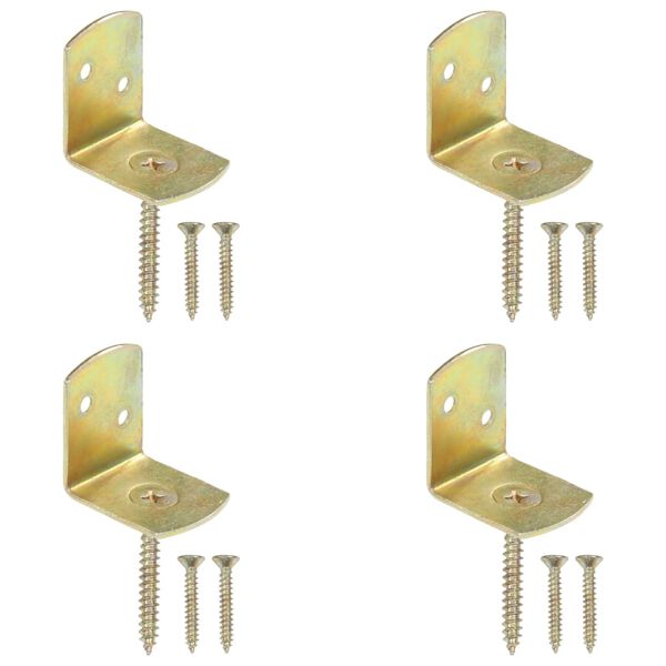 vidaXL Tvoros segmento laikikliai, 4vnt., galvanizuotas metalas