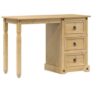 vidaXL Kosmetinis staliukas Corona, 110x47x75cm, pu&scaron;ies masyvas
