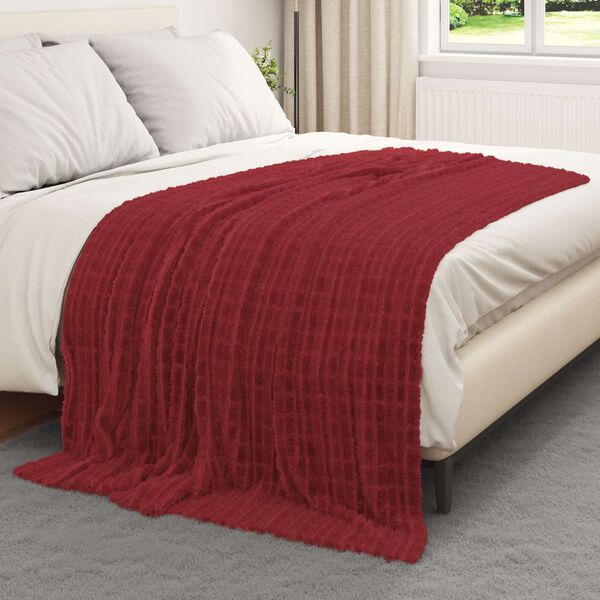 vidaXL Mesti antklodės 6 pcs Bordo raudona 200 x 150 cm Flysas