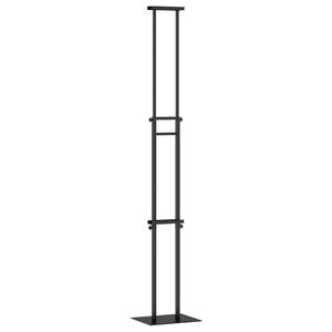 vidaXL Prekybos parodos stendai Juoda 30 x 23,5 x 210 cm Plienas