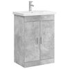 vidaXL Vonios baldų rinkinys Betono pilka 61 x 40 x 84,5 cm