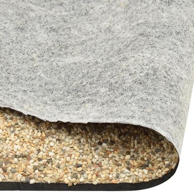 vidaXL Tvenkinio danga su akmenukais, natūrali smėlio, 300x60cm