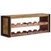 vidaXL Vyno stovas Ruda 120 x 45 x 33 cm Kieta atnaujinta mediena