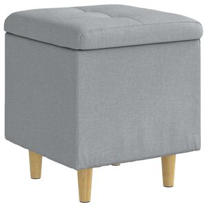 vidaXL Otmana su saugykla &Scaron;viesiai pilka 40 x 40 x 45 cm audinys