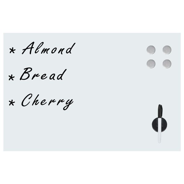 vidaXL Prie sienos montuojama magnetinė lenta, 50x30cm, stiklas