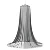 vidaXL Uodų tinklas lovai 156 mesh Juoda ⌀56 x 220 cm Poliesteris