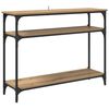 vidaXL Konsolinis stalas Amatininkų ąžuolas 100 x 29 x 75 cm