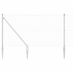 vidaXL Suvirintas vielinis tvoras su smailiais galais 25 x 1,2 m