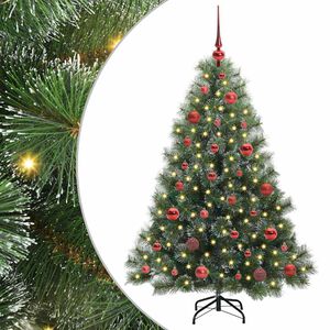 vidaXL Dirbtinė Kalėdų eglutė su 150 LED Žalia 150 cm PE ir PVC
