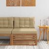 vidaXL Lauko vidurinė sofa Kietos akacijos mediena Natūrali
