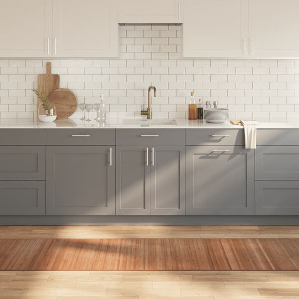 vidaXL Kilimas, natūralios spalvos, 60x300cm, bambukas, stačiakampis