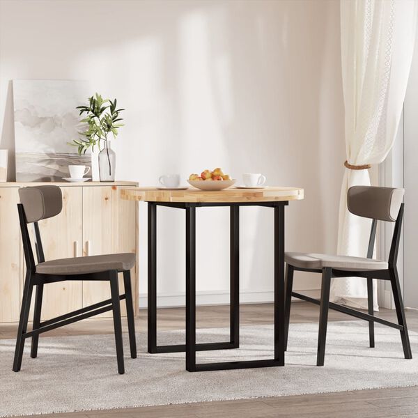 vidaXL Stalvir&scaron;is, &Oslash;80x4cm, akacijos medienos masyvas, apskritas