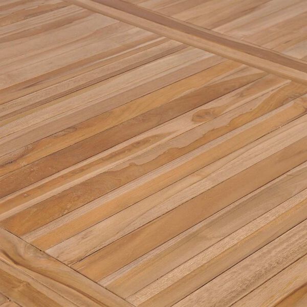 vidaXL Sodo stalas, 200x100x77cm, tikmedžio medienos masyvas