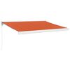 vidaXL I&scaron;traukiama markizė, oranžinė/ruda, 3,5x2,5m, audinys/aliuminis
