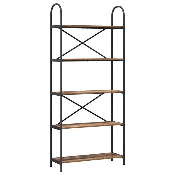 vidaXL Knygų lentyna Senas medis 80 x 30 x 183 cm Apdirbta mediena