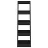vidaXL Spintelė knygoms/kambario pertvara, juoda, 40x30x135cm