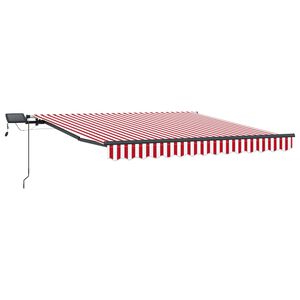 vidaXL I&scaron;traukiama markizė Raudona ir balta 300 x 250 cm