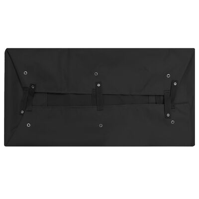 vidaXL Sodo vežimėlio įdėklas, juodos spalvos, 81x41x21cm, audinys