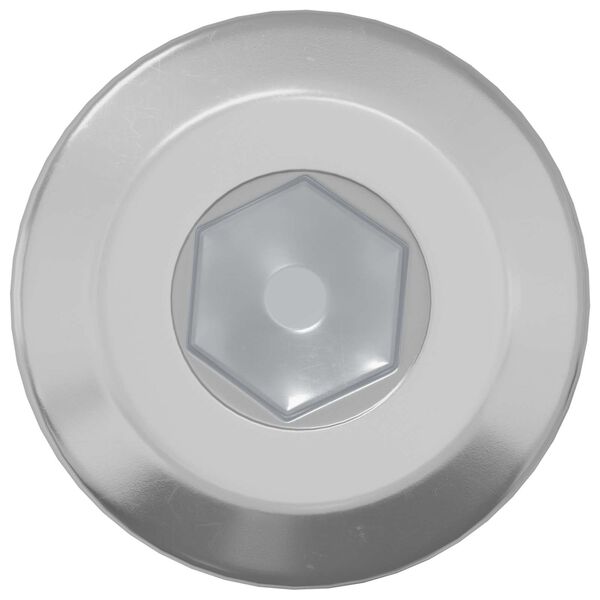 vidaXL Galvos užrakto varžtas 12 pcs Sidabro M6 x 35 mm Plienas