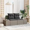 vidaXL Sodo sofa Pilka 123 x 62 x 69cm poliratanas