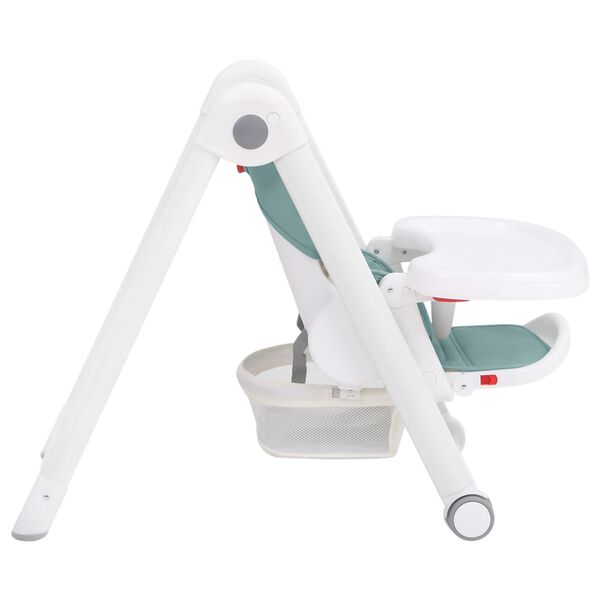 vidaXL Auk&scaron;ta maitinimo kėdutė, turkio spalvos, aliuminis