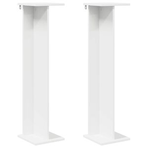 vidaXL Augalų stovas Baltas 25 x 25,5 x 100,5 cm Dirbtinė mediena