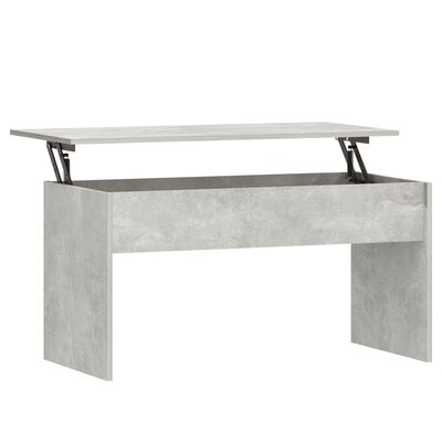 vidaXL Kavos staliukas, betono pilkas, 102x50,5x52,5cm, mediena