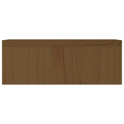 vidaXL Monitoriaus stovas, medaus rudas, 50x27x10cm, pušies masyvas