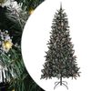 vidaXL Dirbtinė Kalėdų eglutė Žalia 240 cm PVC, plastikas ir plienas