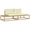 vidaXL Lauko sofos komplektas Balta 230,5 x 83 x 73 cm Poliesteris