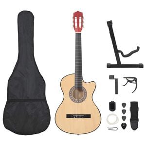 vidaXL Akustinės gitaros rinkinys, 12 dalių, 38", 6 stygos