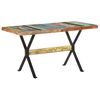 vidaXL Valgomojo stalas, 140x70x76cm, perdirbtos medienos masyvas