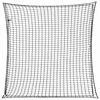 vidaXL Priekabos tinklas su elastine virve, juodas, 3x3m, PP