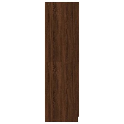 vidaXL Drabužių spinta, rudos ąžuolo spalvos, 80x52x180cm, mediena