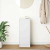 vidaXL &Scaron;oninė spintelė, baltos spalvos, 29,5x34x76cm, apdirbta mediena