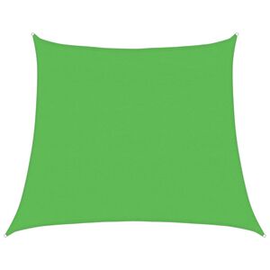vidaXL Saulės skėtis, burė, 160 g/m&sup2;, trapecijos formos, &scaron;viesiai žalia, 4/5x4 m, HDPE