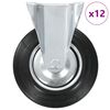 vidaXL Fiksuojami ratukai, 200 mm, 12 vnt.