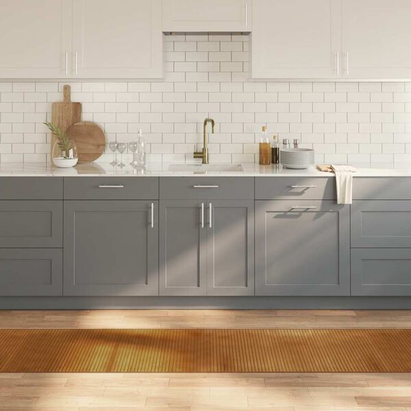 vidaXL Kilimas, rudos spalvos, 60x400cm, bambukas, stačiakampis