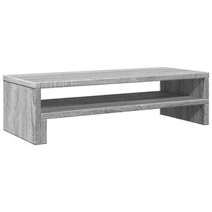vidaXL Monitoriaus stovas, pilkas ąžuolo, 54x22x15cm, apdirbta mediena