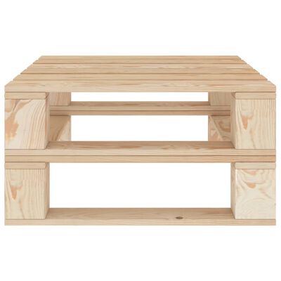 vidaXL Sodo poilsio baldų komplektas iš palečių, 7 dalių, mediena