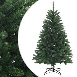 vidaXL Dirbtinė Sulankstoma Kalėdų Eglutė 150 cm PVC Vidutinė žalia