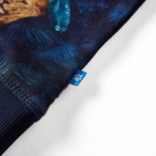 Vaiki&scaron;kas sportinis megztinis, tamsiai mėlynos spalvos, 128 dydžio