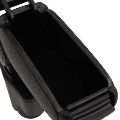 vidaXL Automobilio porankis, juodos spalvos, 13x34x(36,5-53)cm, ABS