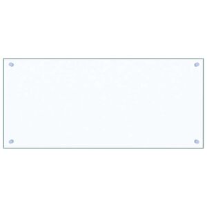 vidaXL Virtuvės sienelė, skaidri, 90x40 cm, grūdintas stiklas